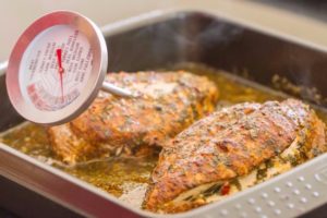 Cooking Thermometer In Chicken